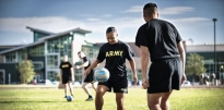 Soldiers Playing Soccer